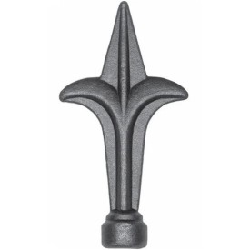 Fer de lance acier forgé – pour barreau rond Ø21 ou Ø27, galvanisable