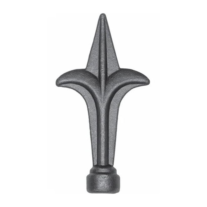Fer de lance acier forgé – pour barreau rond Ø21 ou Ø27, galvanisable