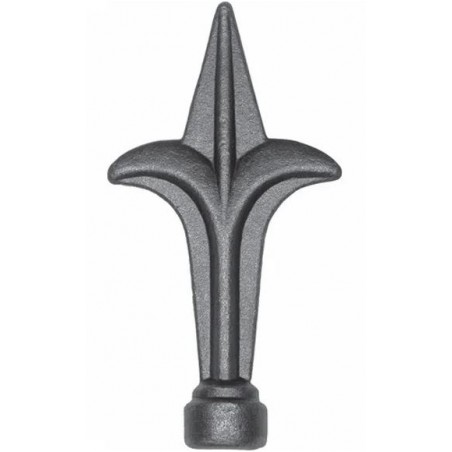 Fer de lance acier forgé – pour barreau rond Ø21 ou Ø27, galvanisable
