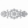 Palmette longue aluminium 350x140 mm à motifs fleurs et feuilles – fixation invisible