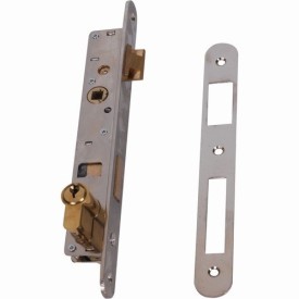 SERRURE ACIER ZINGUÉ OU INOX ENCASTRABLE TUBE CARRE M0450