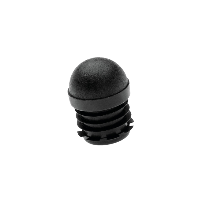 Embout demi-rond renforcé – Ø18 à Ø30 mm – PEBD noir ou blanc – Charge lourde