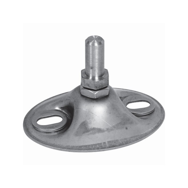 CRAPAUDINE PIVOT INOX 304 RÉGLABLE AXE 12MM PORTAIL M6717