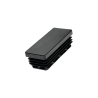 EMBOUT PATIN ÉPAIS TUBE RECTANGULAIRE BOUCHON PEBD M8003