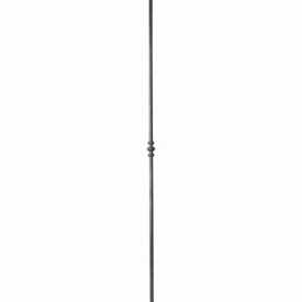 Barreau décoratif acier forgé – Ø14 mm, H1200 mm avec bague centrale