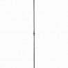 Barreau décoratif acier forgé – Ø14 mm, H1200 mm avec bague centrale