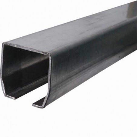 Rail en acier 98x98mm pour portails autoportants jusqu’à 9 mètres
