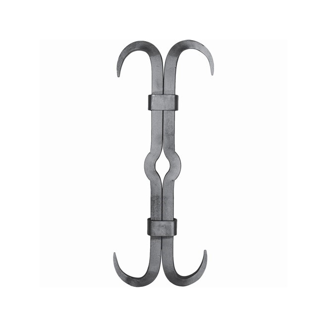 Clé de tirant en acier forgé 650x300 – Croix de chaînage carré 30x30