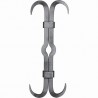 Clé de tirant en acier forgé 650x300 – Croix de chaînage carré 30x30