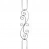 VOLUTE BALUSTRE ACIER FORGÉ DOUBLE FIXATION CARRÉE U0425