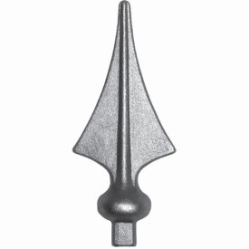 Fer de lance en acier forgé – Forme losange – Pour barreau carré 14x14