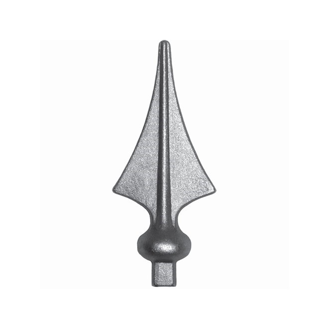 Fer de lance en acier forgé – Forme losange – Pour barreau carré 14x14