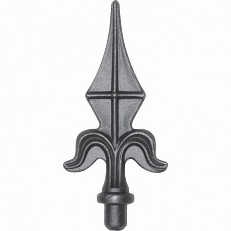 FER DE LANCE POINTE ACIER FORGÉ – BARREAU TUBE ROND