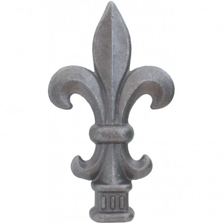 FER DE LANCE FLEUR DE LYS BARREAU CARRÉ FER FORGÉ M0392