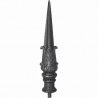 Fer de lance en fonte 200x40 – Insert acier soudable pour barreau rond