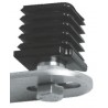 EMBOUT NYLON NOIR Ø20 MM POUR KIT PIVOT HAUT ET BAS