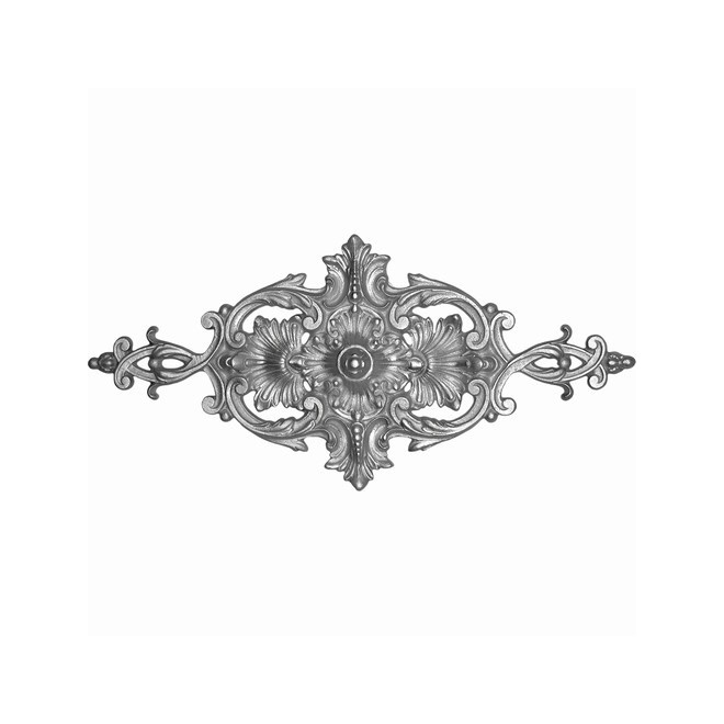 Palmette en aluminium brut 720x350 mm – fixation M6 invisible