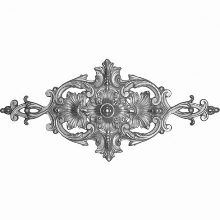 Palmette en aluminium brut 720x350 mm – fixation M6 invisible