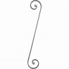Volute à noyaux en acier grenaillé – 820 x 135 mm, plat 20 x 8 mm
