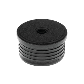 Embout vérin vis rentrant rond PEHD – fixation robuste pour tubes ronds