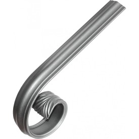 Départ escargot pour main courante moulurée – acier style ancien