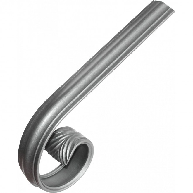 Départ escargot pour main courante moulurée – acier style ancien