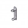 Fixation à l’anglaise platine ovale inox Ø42.4 mm – 300 x 70 mm