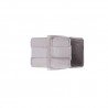 Connecteur droit inox 316 pour tube carré 40x40 mm – haute résistance