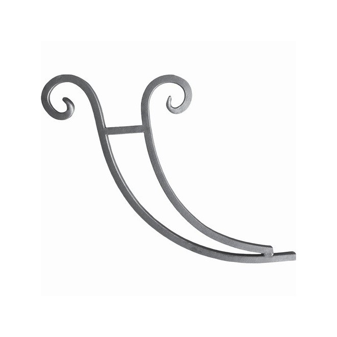 SUPPORT MARQUISE JAMBAGE VOLUTES FER FORGÉ CARRÉ U0360