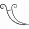 SUPPORT MARQUISE JAMBAGE VOLUTES FER FORGÉ CARRÉ U0360