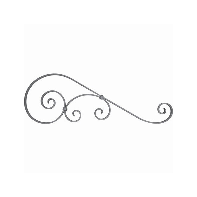 VOLUTES FER COURONNEMENT PORTAIL PERGOLAS MARQUISES W0169