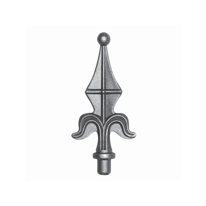 Fer de lance avec boule en acier forgé – pour barreau rond Ø12 à Ø20 mm