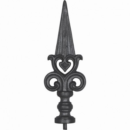 FER DE LANCE FONTE INSERT ACIER BARREAU ROND 260x90 U0050