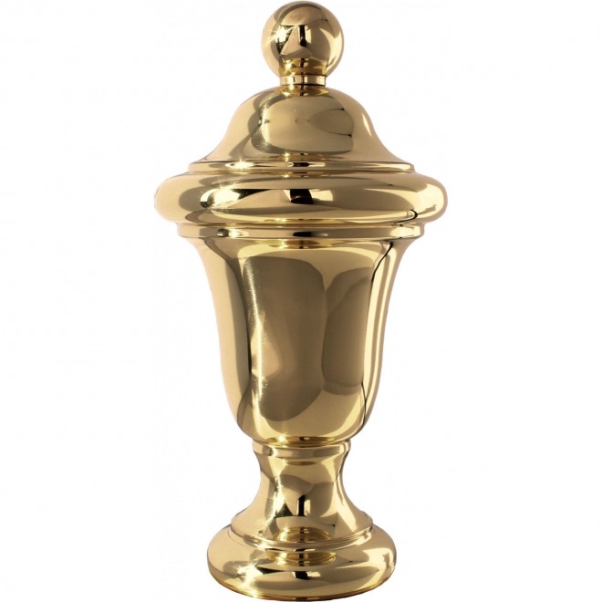 URNE LAITON MASSIF POLI LISSE FIXATION TIGE FILETÉE Ø10