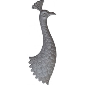 PAON ACIER MOULÉ DOUBLE FACE TÊTE POITRAIL PLUMES U474
