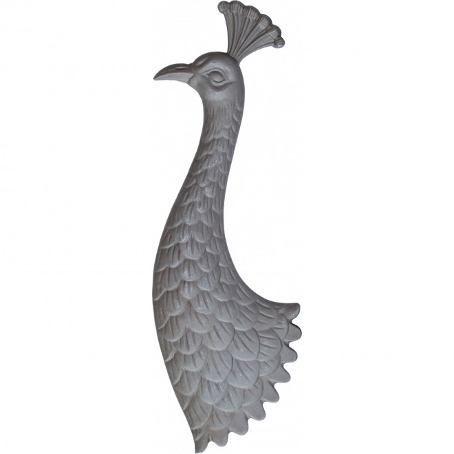 PAON ACIER MOULÉ DOUBLE FACE TÊTE POITRAIL PLUMES U474