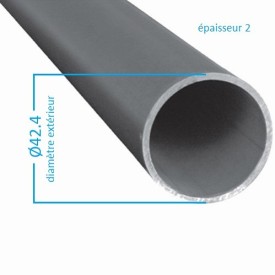 Tube acier rond Ø42.4 mm – idéal pour main courante ou rambarde