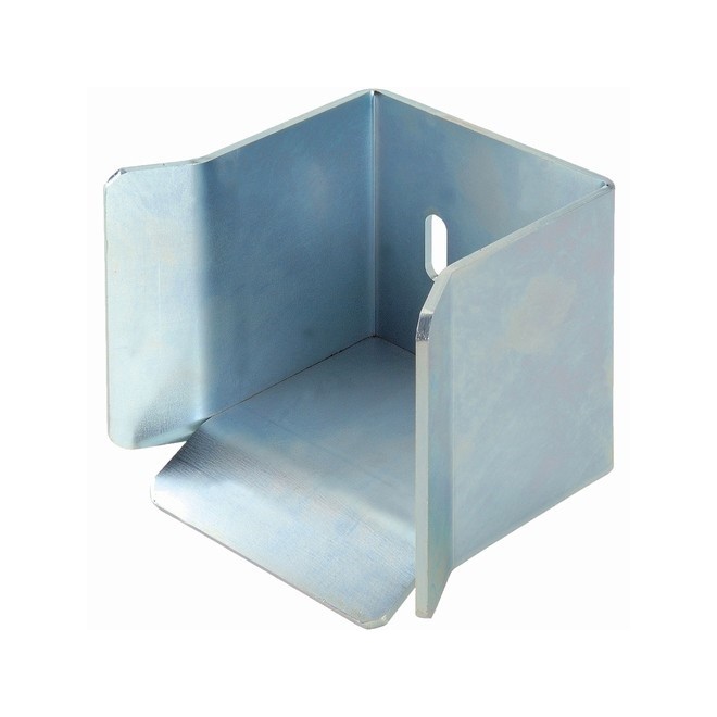 Réception en acier réglable pour portail autoportant – compatible rail 98x98mm