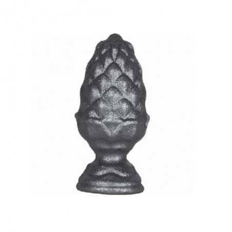 Pigne en acier décorative soudable – 65 ou 90 mm – embase Ø27 ou Ø40