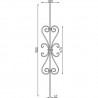 BARREAU VOLUTES ASSEMBLÉES PAR COLLIERS PORTAIL W0269