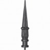 FER DE LANCE BARREAU ROND FONTE GRISE INSERT ACIER U0031
