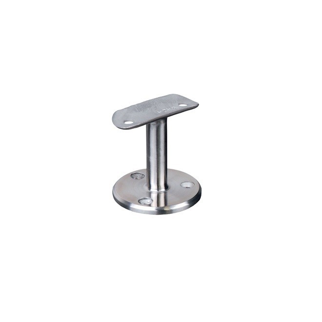 SUPPORT MURAL DROIT TUBE ROND INOX Ø42.4 OU Ø48.3 M3513