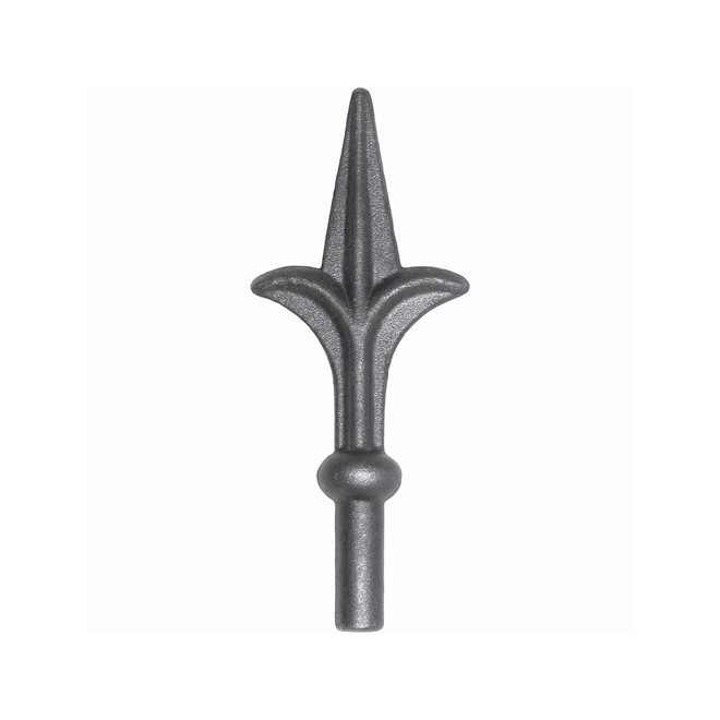 FLEUR DE LYS FER DE LANCE POINTE ACIER FORGÉ ROND M0388