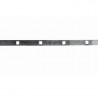 Barre traverse acier plat à trous carrés – Pour barreaux carrés 14 à 20 mm – Longueur 2 m