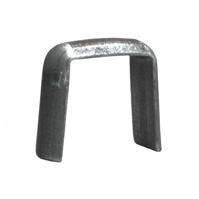 COLLIER ASSEMBLAGE PLATS CARRÉ FER FORGÉ DEMI-ROND M0267
