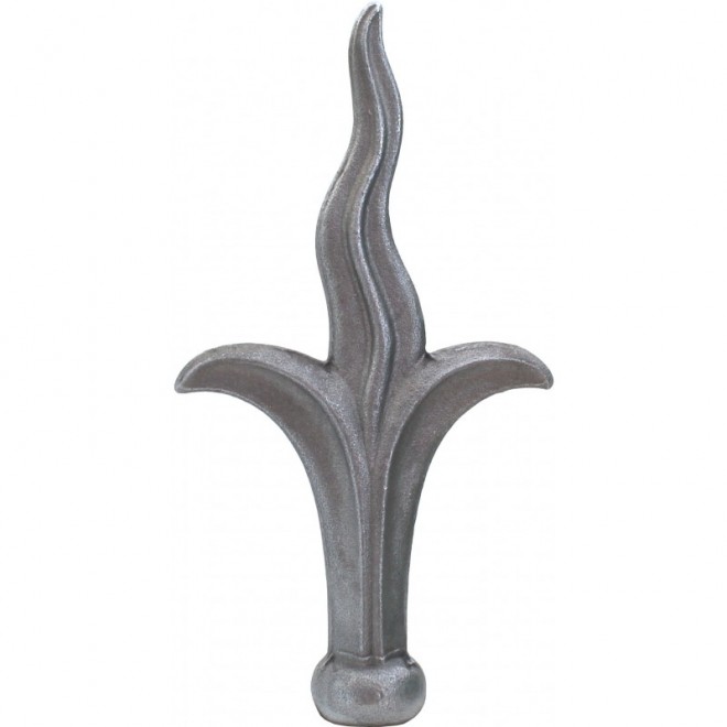 Fer de lance fleur de lys en acier forgé ou moulé – pour barreau rond Ø20 à Ø30 mm
