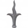 Fer de lance fleur de lys en acier forgé ou moulé – pour barreau rond Ø20 à Ø30 mm
