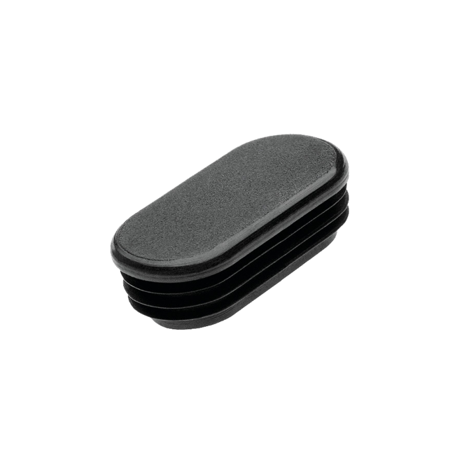 Embout ovale patin fin avec ailettes – 30x15 et 40x20 mm – Pour obturation tubes