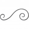 VOLUTE S ASYMÉTRIQUE FER PLAT ACIER FORGÉ DÉCALÉ - M0513