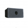 Embout vérin rectangulaire rentrant – PEHD noir – Filetage M8 ou M10